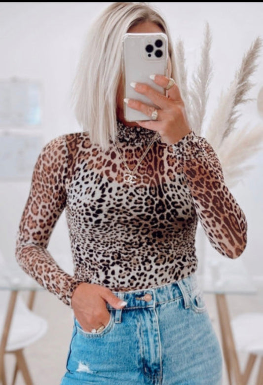 Leopard body suit