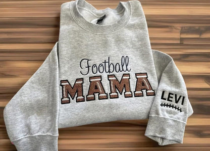 Embroidered sports sweatshirt