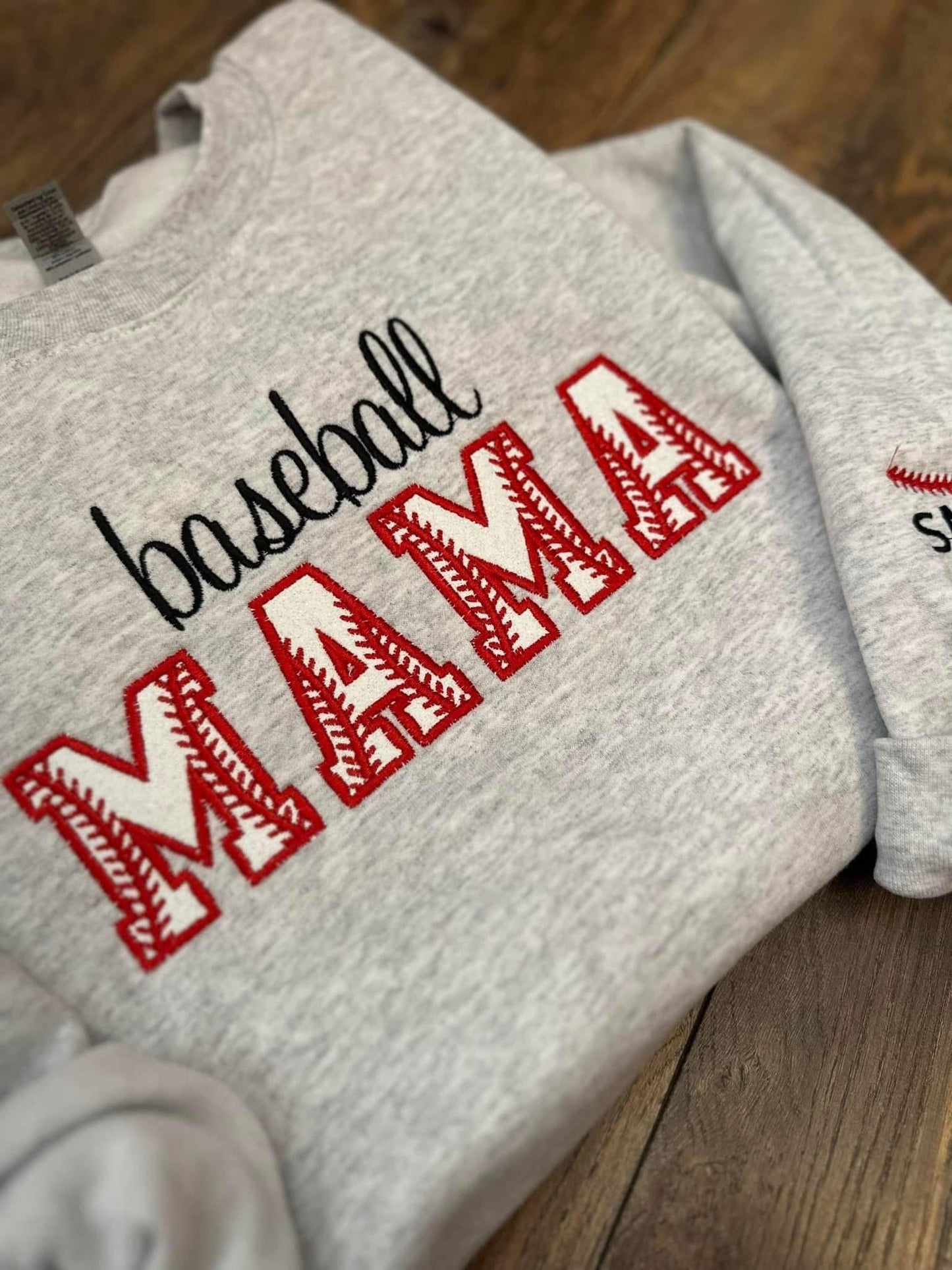 Embroidered sports sweatshirt